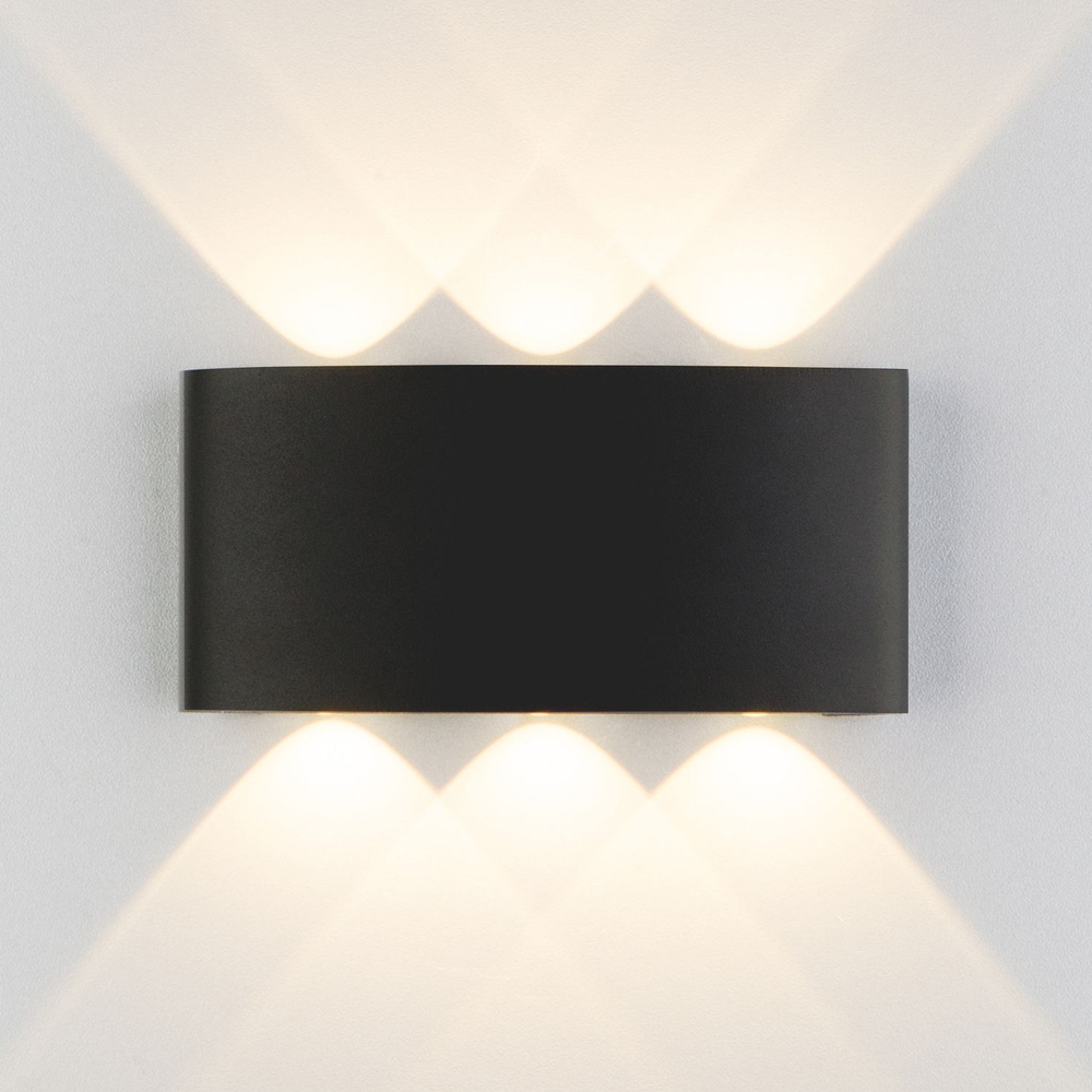 Пылевлагозащищенный светодиодный светильник Twinky Trio чёрный IP54 1551 Techno LED чёрный