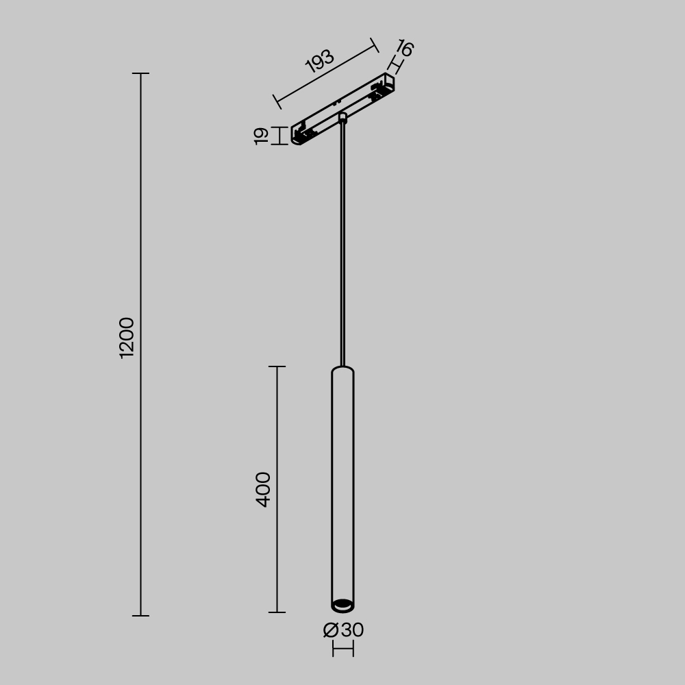 Трековый светильник Technical TR226-4-5WTW-M-DSZ-B