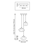 799133 Люстра MERINGE 3х6W (led) G9 БЕЛЫЙ