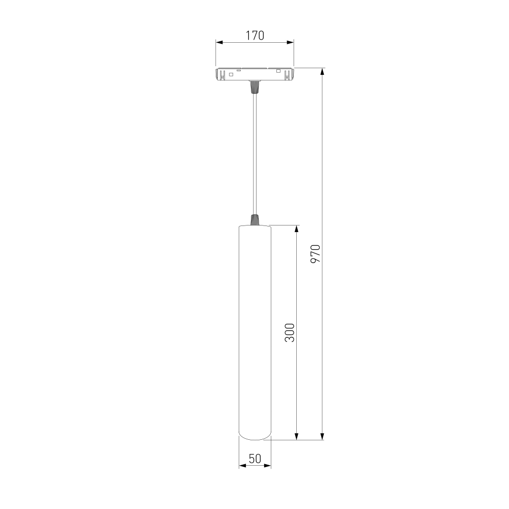 Slim Magnetic P01 Трековый светильник 6W 4200K черный 85014/01 85014/01