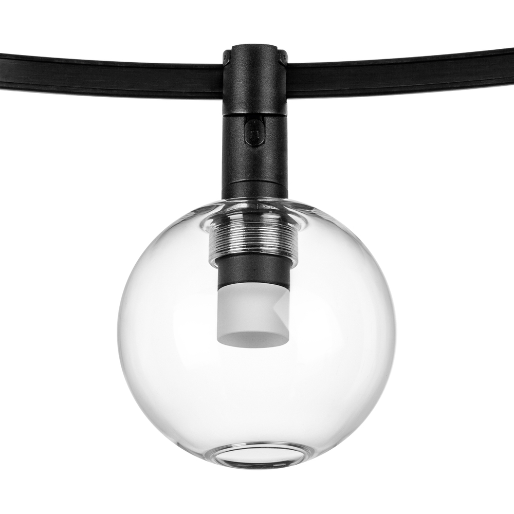 207637 Светильник 48V д/1-фазн трека DUE LED 3W 120LM 100G ЧЕРНЫЙ 3000K IP20