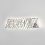 Светодиодный настенный светильник с хрусталем 101005 LED никель хрусталь Strotskis