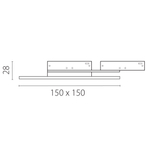 236131Q Светильник отраженного света 24V LINEA LED 5W 65LM 200G МЕДЬ 3000K