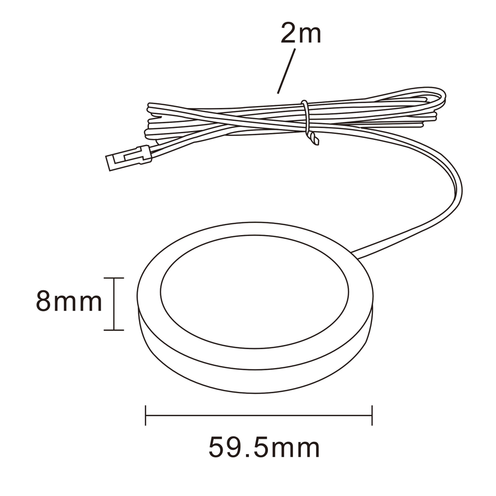 036230 Светильник 12V MOBILED 2,5W 150LM G БЕЛЫЙ 3000K