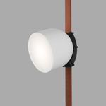 DK5642-WH+BK Поворотный светильник для трека-ремня Belty Smart, серия Spot, со светодиодом, D100*H107мм, 48V DC, 12W, RA90, 120°, 3000-5700K, IP20, белый с черным, алюминий