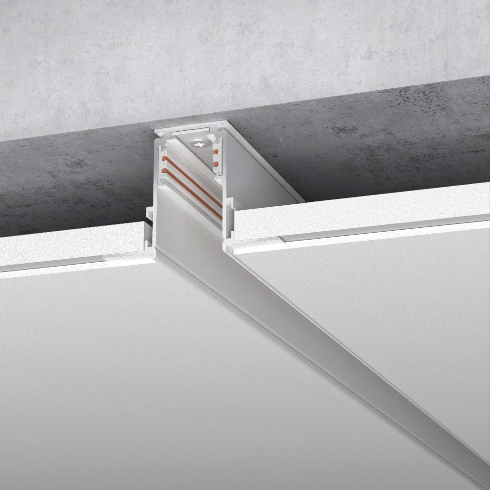 Slim Magnetic Шинопровод встраиваемый белый (2м) 85087/00 85087/00