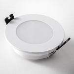 012916 Рамка (светильник) PVC д/LED-модулей 941хх и LED-ламп D50мм PIANO ROUND БЕЛЫЙ IP65