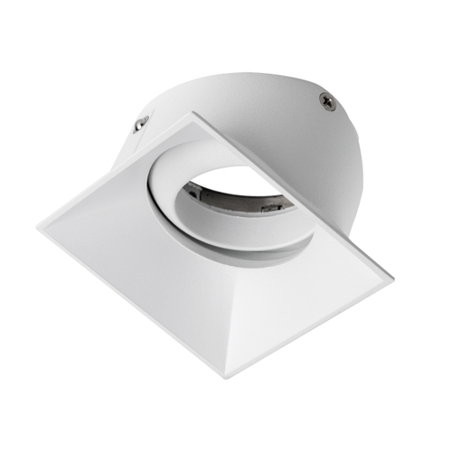 Купить 075246 Вставка квадратная поворотная STELLA BASE к 07505x/07507x с углом наклона 30G и вращением на 360G БЕЛЫЙ МАТОВЫЙ