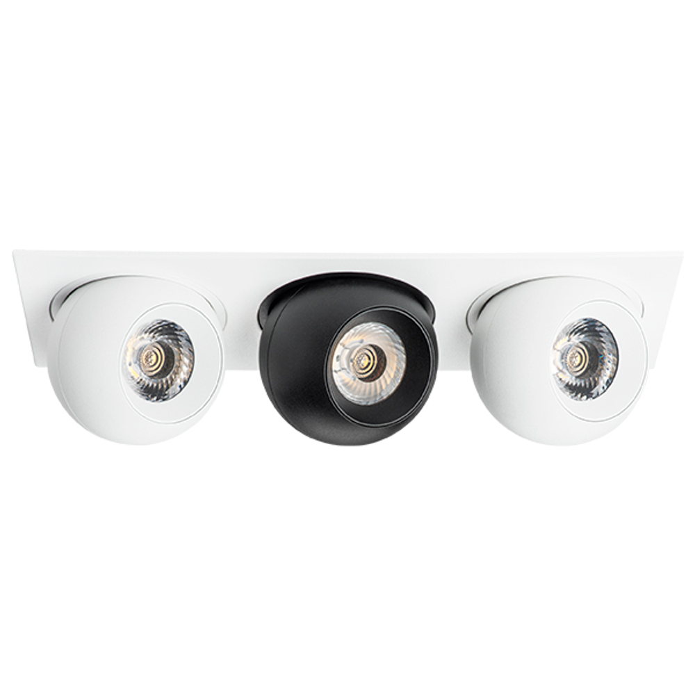 i536647464 Светильник INTERO LED 9W*3 850LM*3 24G БЕЛЫЙ/ЧЕРНЫЙ 4000K (217536+217064+217074+217064)