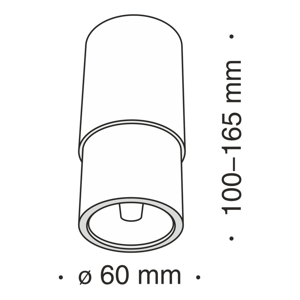 Потолочный светильник Technical C033WL-01WB