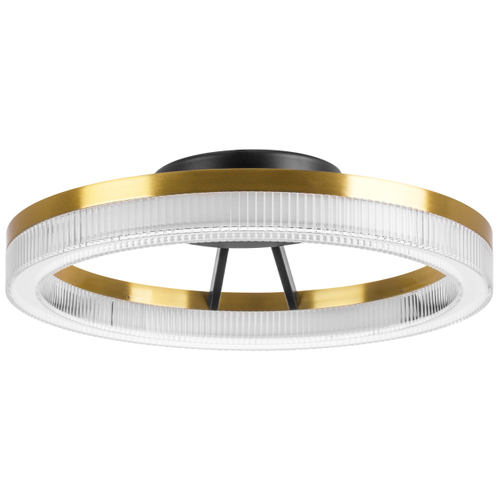 Купить 736040 Люстра ROTONDA 21W LED 1053LM 180G ЧЕРНЫЙ/ЛАТУНЬ 3000K