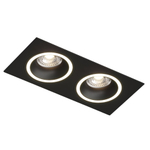 DK2062-BK Встраиваемый светильник, IP 20, до 15 Вт, GU10, LED, черный, алюминий