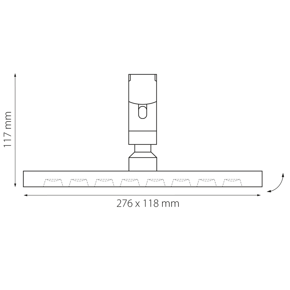 267637 Светильник 48V д/1-фазн трека DUE LED 24W 1500LM 90G ЧЕРНЫЙ 3000K IP20