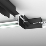 Slim Magnetic Коннектор угловой для встраиваемого шинопровода под ГКЛ 9,5мм черный 85214/00 85214/00