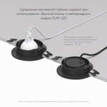 DK3020-BK Встраиваемый светильник, IP 20, 10 Вт, GU5.3, LED, черный, пластик