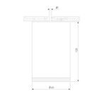 Накладной светодиодный светильник 25033/LED