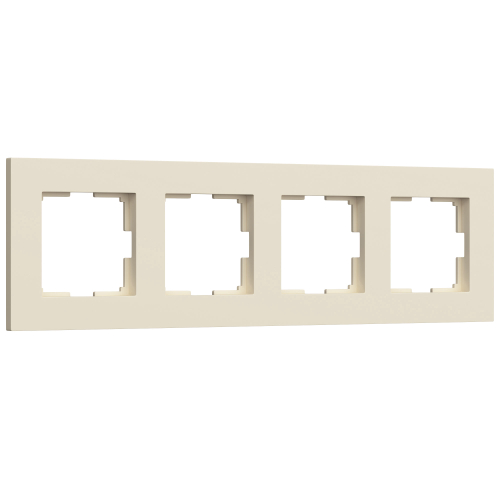 Купить Рамка из поликарбоната на 4 поста Slab айвори софт W0042962