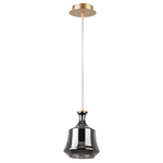 808028 Подвес FORMA 1х10W (led) E14 ШАМПАНЬ/ДЫМЧАТЫЙ