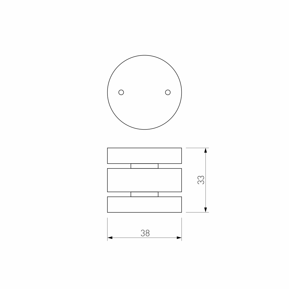 Slim Magnetic Коннектор круглый шарнирный для накладного шинопровода (чёрный) 85010/00 85010/00