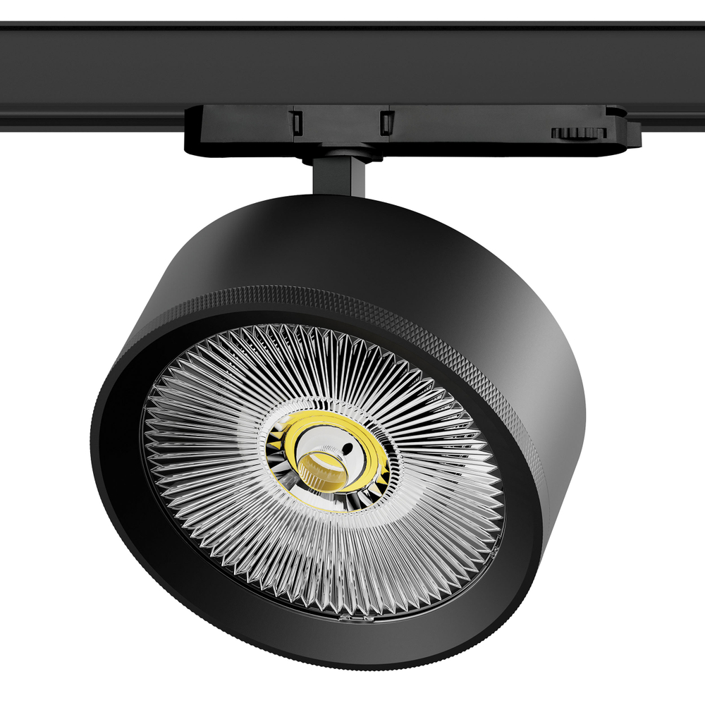 A5737QT Светильник ALTA PRO для трековой системы Quattro LED 35W 3230LM 36G ЧЕРНЫЙ 3000K с адаптером (215737 + 594047)