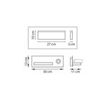 808546 Бра MURO 4,5W+3W LED 360LM+240LM БЕЛЫЙ 3000K