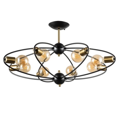 Купить Потолочная люстра Arte Lamp GLASGOW A1963PL-8BK