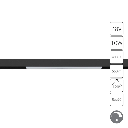 Купить Магнитный трековый светильник Arte Lamp LINEA 0.1-10V A4682PL-1BK