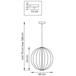 734067 Люстра SOLE 23W LED 1856LM 120G ЧЕРНЫЙ МАТОВЫЙ 3000K