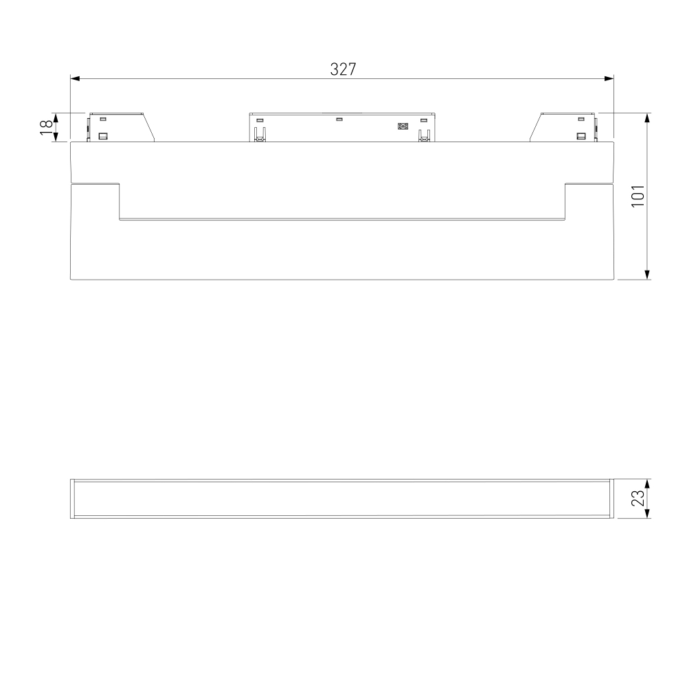 Slim Magnetic Трековый светильник 18W 4200K Kos чёрный 85086/01 85086/01