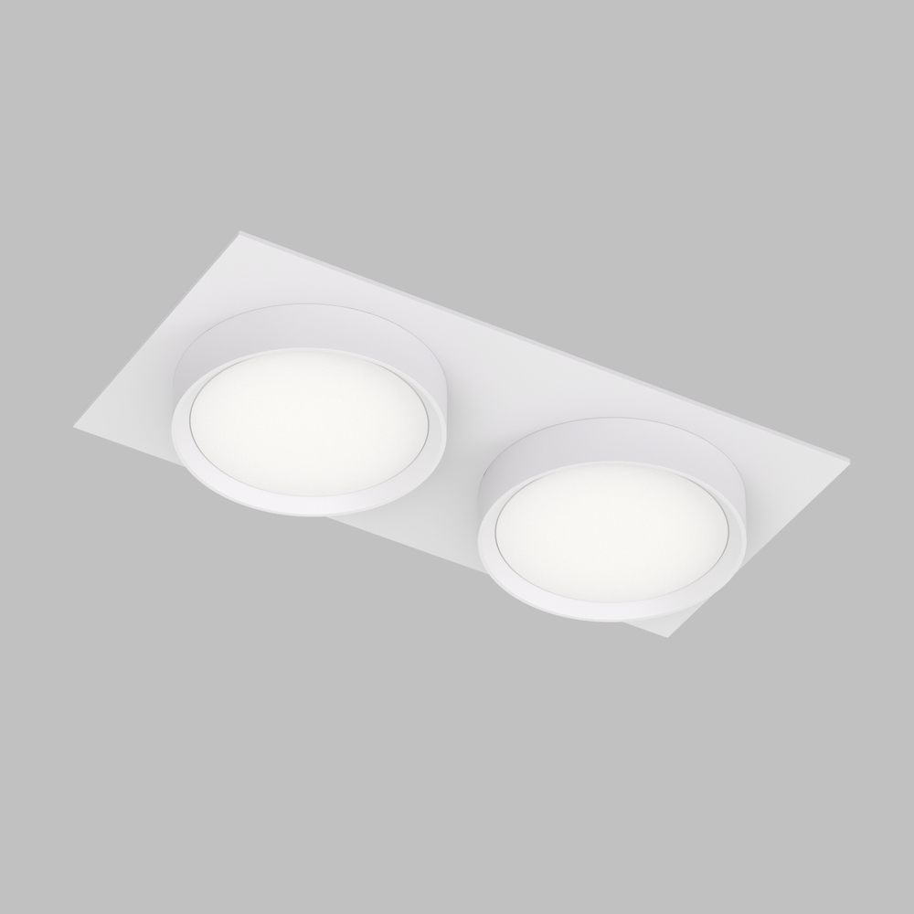 DK2092-WH Встраиваемый светильник FLAT, IP 20, до 15 Вт, GX53, LED, белый, алюминий