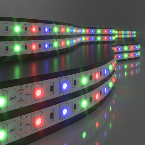 Купить Светодиодная лента 24 В 14,4 Вт/м 60 Led/м 5050 IP20, RGB, 5 м Лента светодиодная 24V 14,4W 60Led 5050 IP20 RGB, 5м