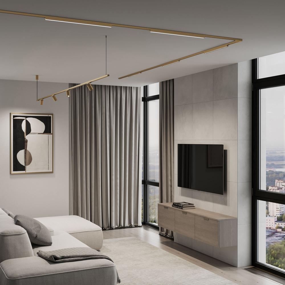 Brass Line Трековый светильник 24W 4000K латунь 85527/01