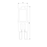 Галогенная лампа 50W G9 G9 220V50W