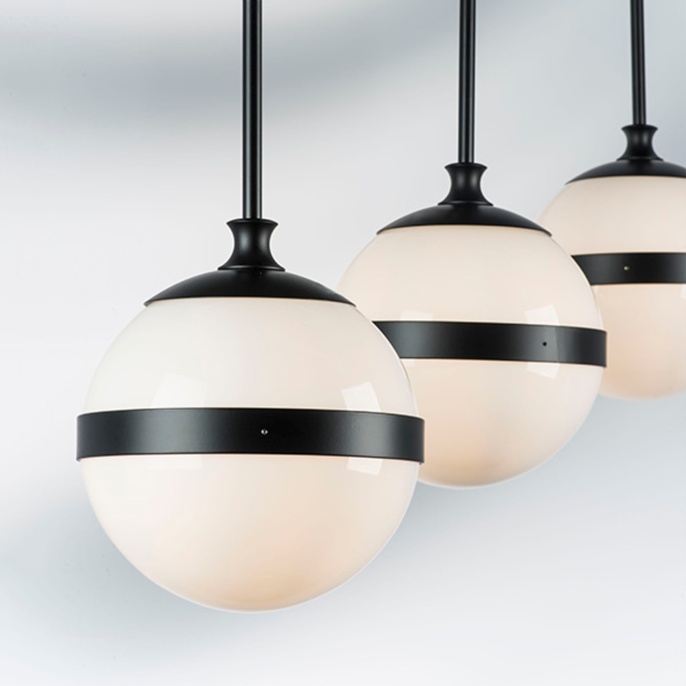 813117 Подвес GLOBO 1х40W E14 черный/белый