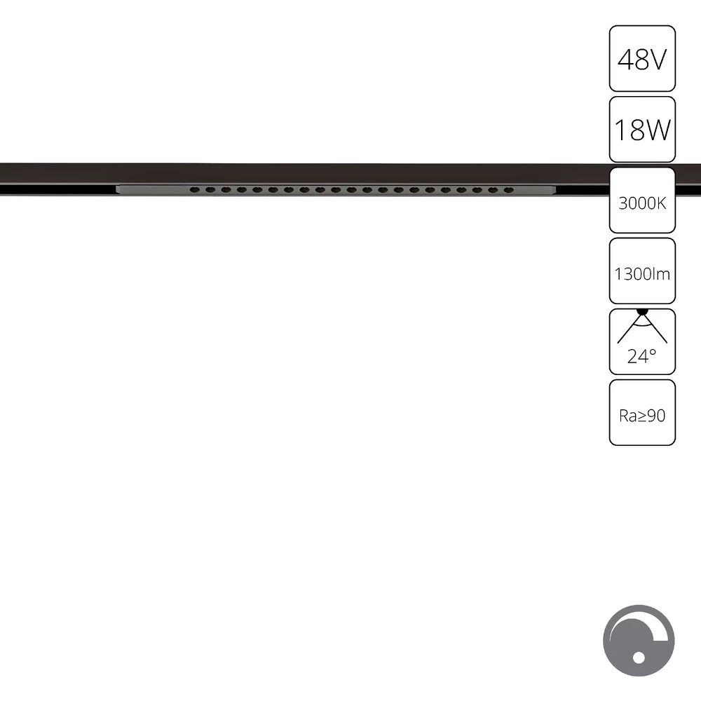 Магнитный трековый светильник Arte Lamp OPTIMA 0.1-10V A7497PL-1BK