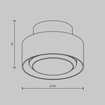 Потолочный светильник Technical C092CL-GX53-W