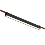 DK5576-BK Cветильник для трека-ремня Belty, серия Linear, со светодиодом, L642*W40*H45мм, 48V DC, 24W, RA90, 120°, 4000K, IP20, черный, алюминий