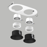D6560707WMOD Светильник DOMINO ROUND  под LED модуль/лампу МR16 (214656+214607+214607+214006+214006)