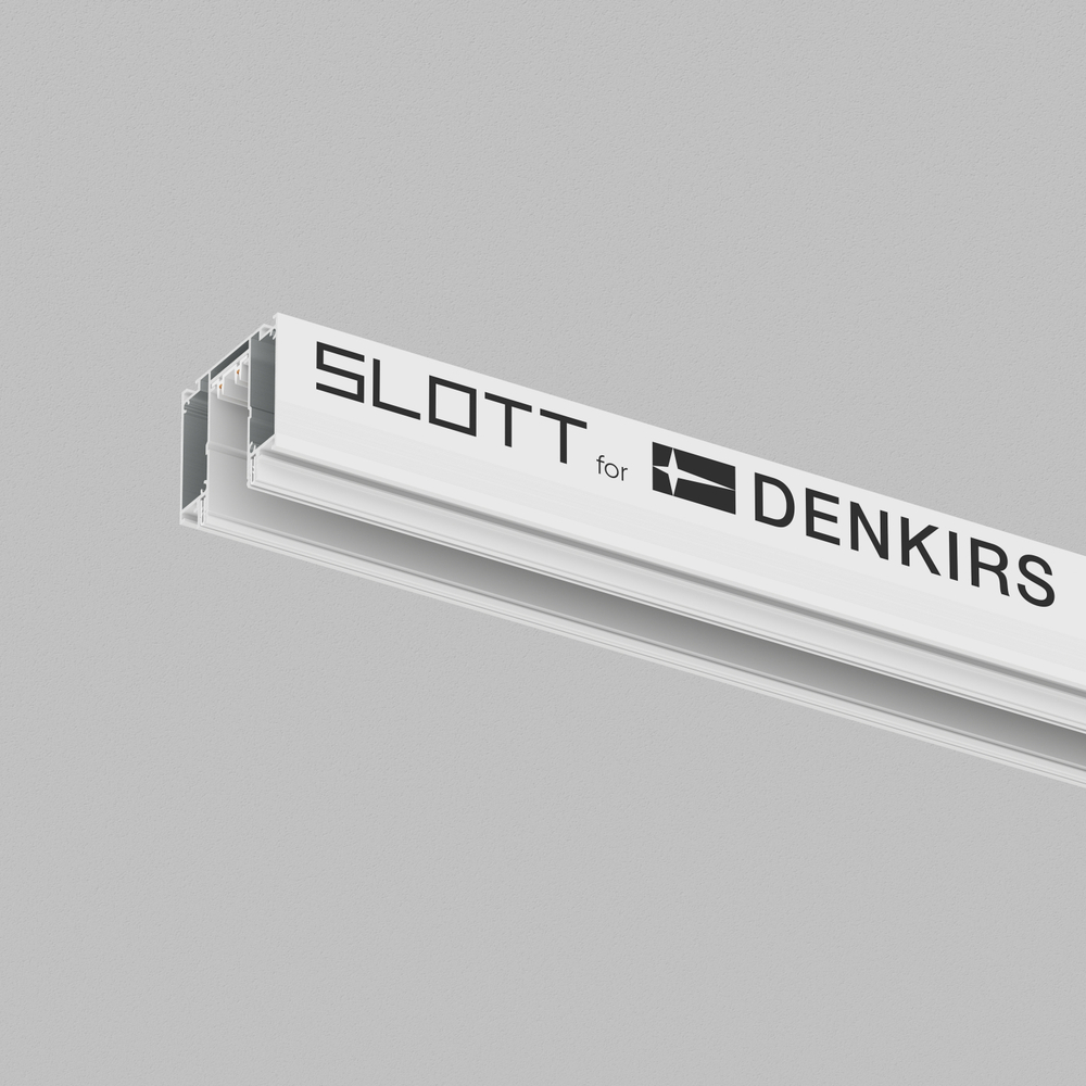 TR2014-WH Профиль-трек SLOTT for DENKIRS SMART, для натяжных потолков, 2 м, алюминий, белый