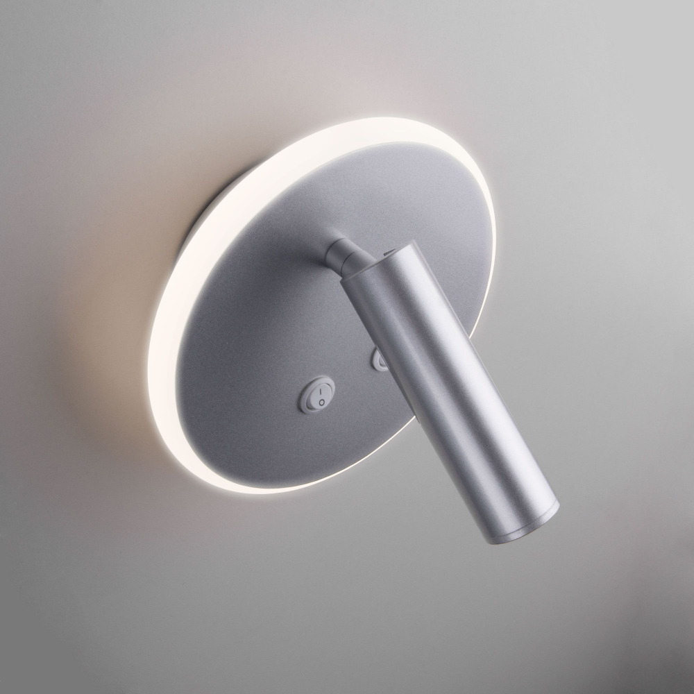 Настенный светодиодный светильник Tera LED серебро Tera LED серебро (MRL LED 1014)