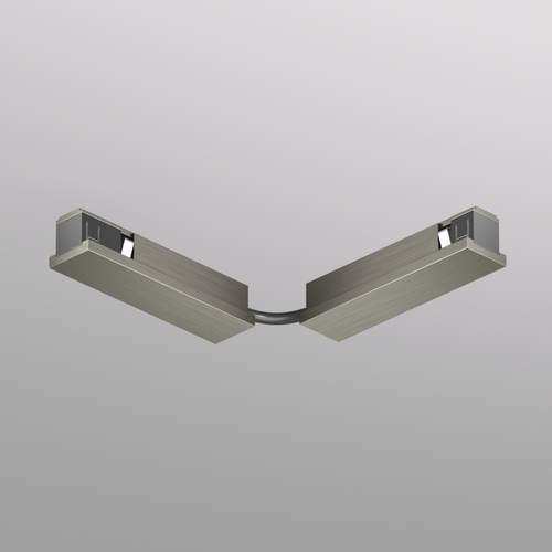 Купить TR5724-DN Электрический коннектор для трека SHINE BASE 90° стена-потолок с поворотом трека под произвольным углом, темный никель, алюминий