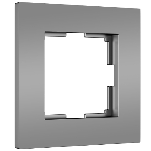 Купить Рамка из поликарбоната на 1 пост Slab серебро софт W0012965