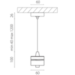 590057-4000 Подвес RULLO к 21443x-214440/21448x/21449x LED 5W 395LM 120G ЧЕРНЫЙ 4000K IP20