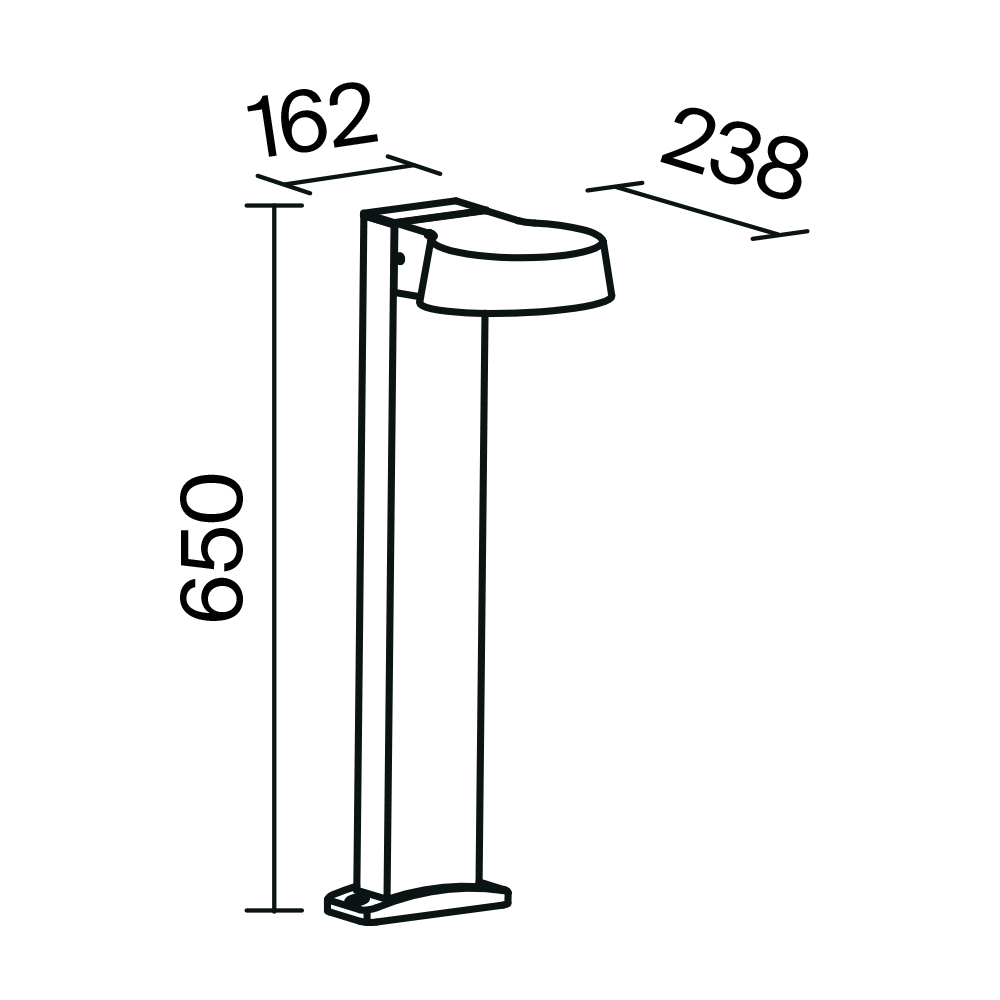 Ландшафтный светильник Outdoor O443FL-L12GF3K