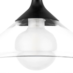 801204 Люстра VETRO 1х6W(led) G9 ЧЕРНЫЙ/ПРОЗРАЧНЫЙ