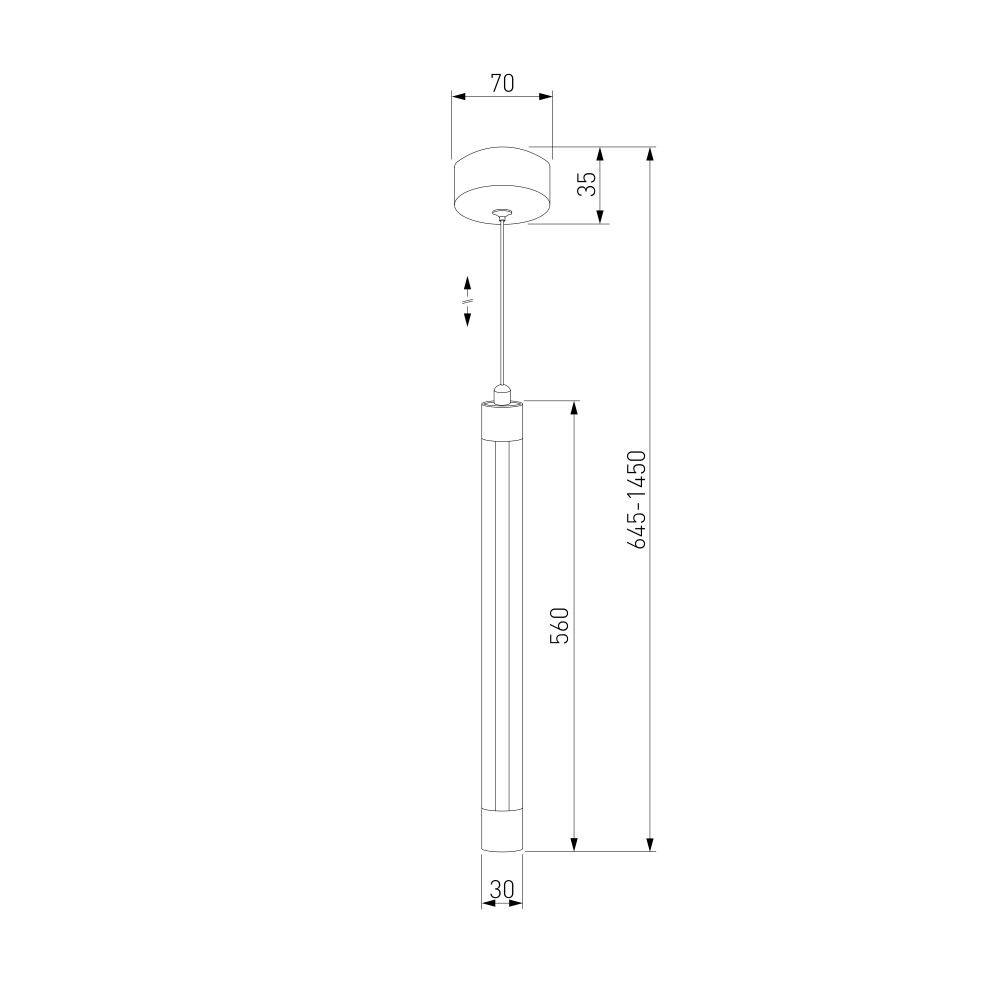 Подвесной светодиодный светильник 50189/1 LED матовое золото