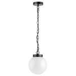 373110 Светильник BOLLA 1x10W (led) E27 ЧЕРНЫЙ IP65/IP44