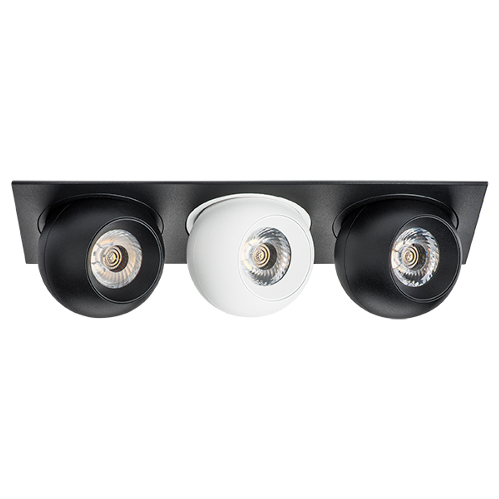 i537746474 Светильник INTERO LED 9W*3 850LM*3 24G ЧЕРНЫЙ/БЕЛЫЙ 4000K (217537+217074+217064+217074)