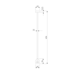 Esthetic Magnetic Декоративная стойка с коннектором 606 мм 85153/00
