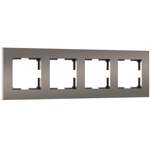 Купить Рамка из поликарбоната на 4 поста Slab бронза софт W0042963